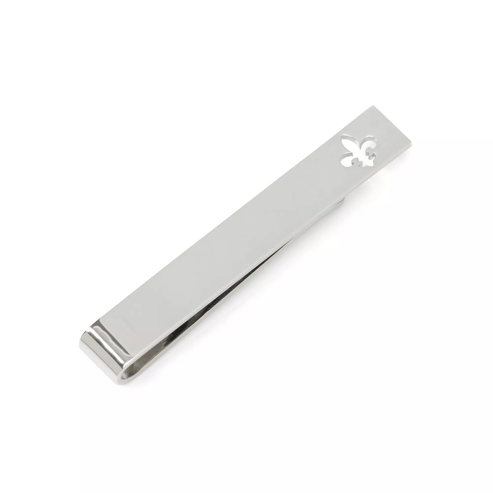Men's Cuff Links, Inc. Fleur De Lis Tie Bar, Silver Product Image