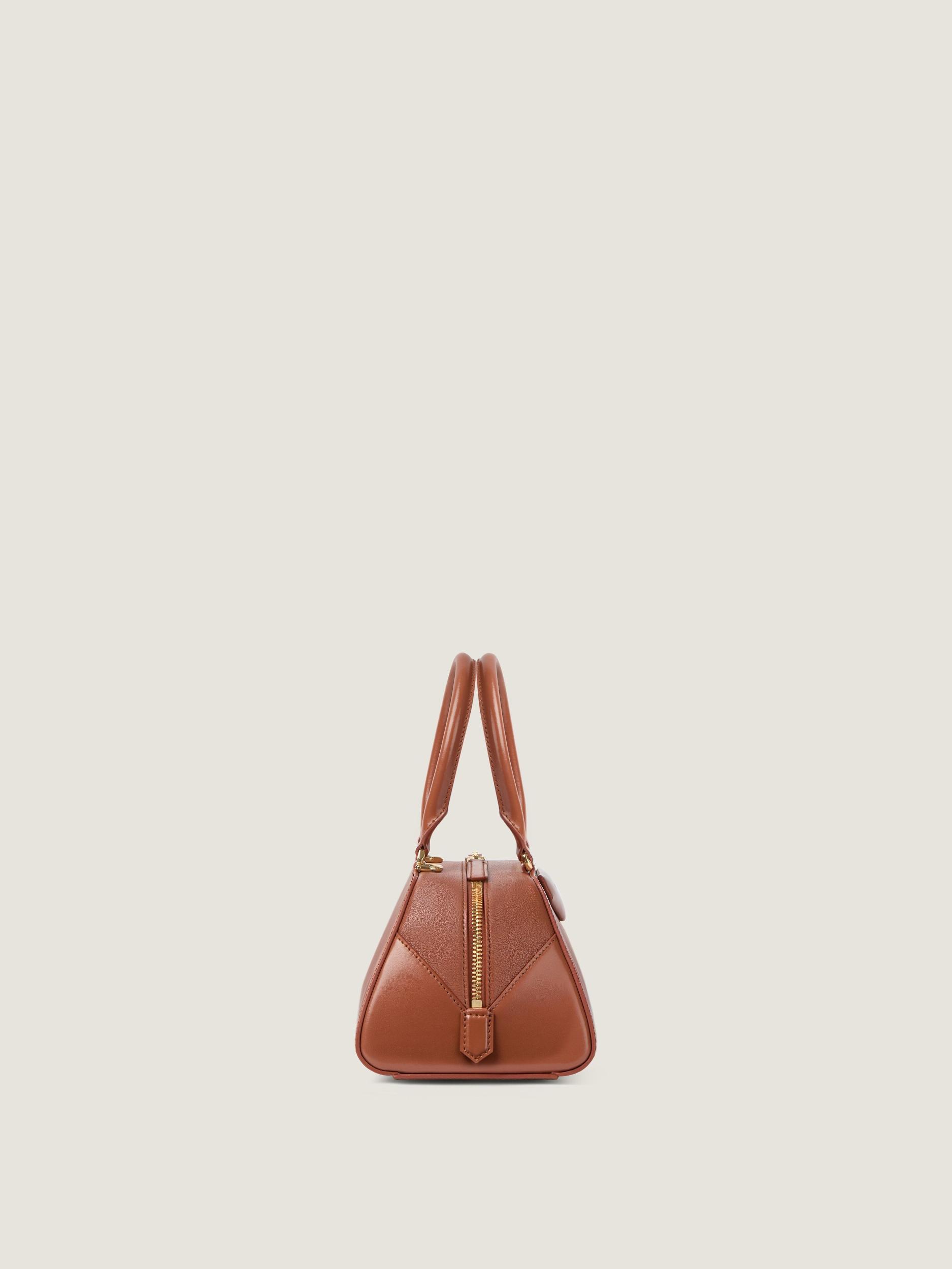 Small Antigona East-West bag in Box leather Product Image