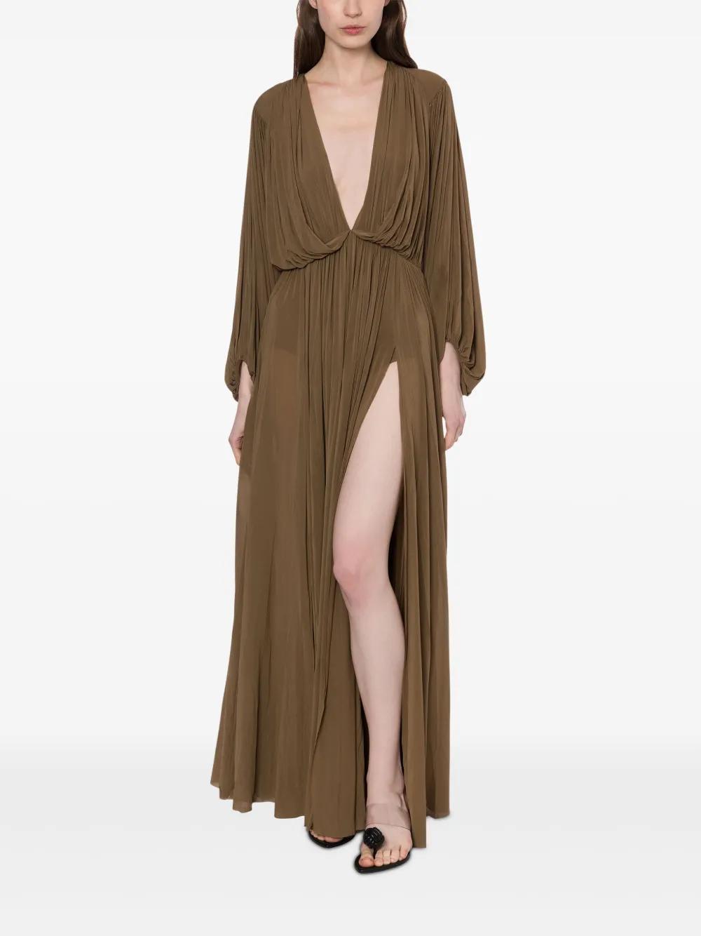 plunge maxi dress Product Image