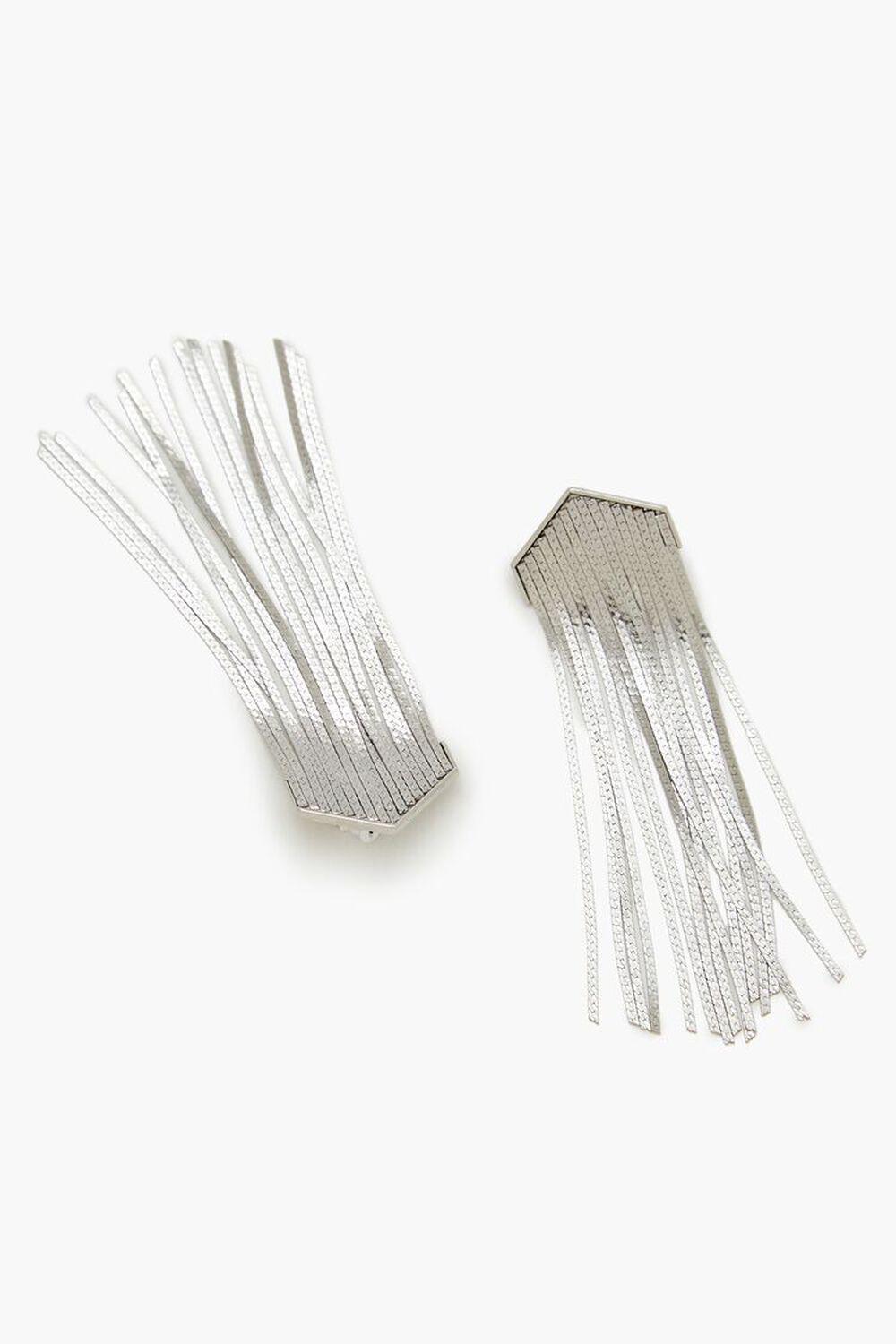 Herringbone Fringe Drop Earrings | Forever 21 Product Image