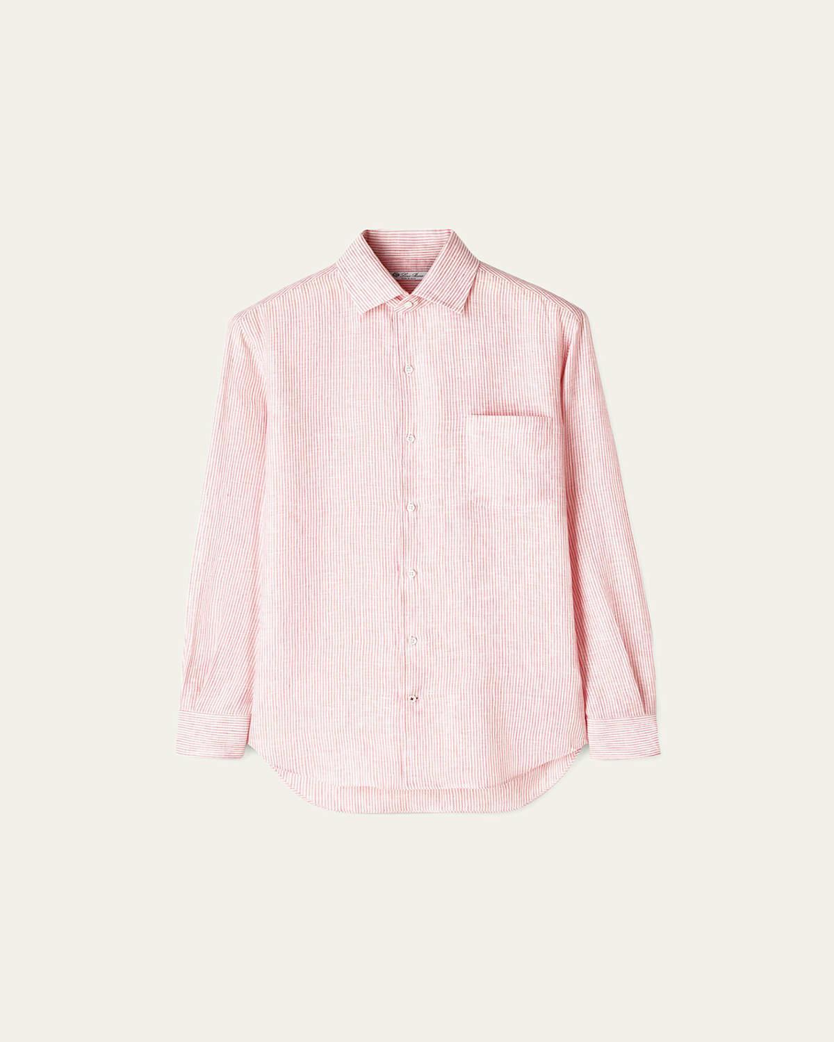 Mens Andre Arizona Summer Stripe Linen Sport Shirt Product Image