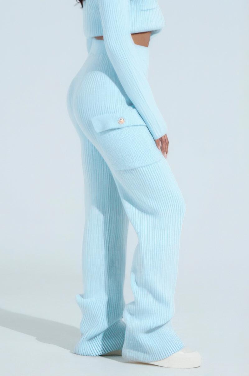 LUCY SWEATER KNIT CARGO PANT Product Image