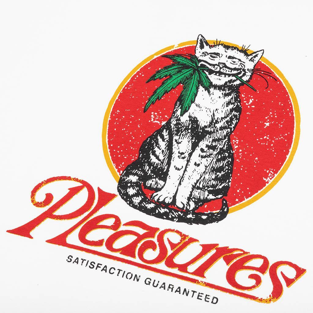 Cat Heavyweight Ringer T-Shirt - White Male Product Image