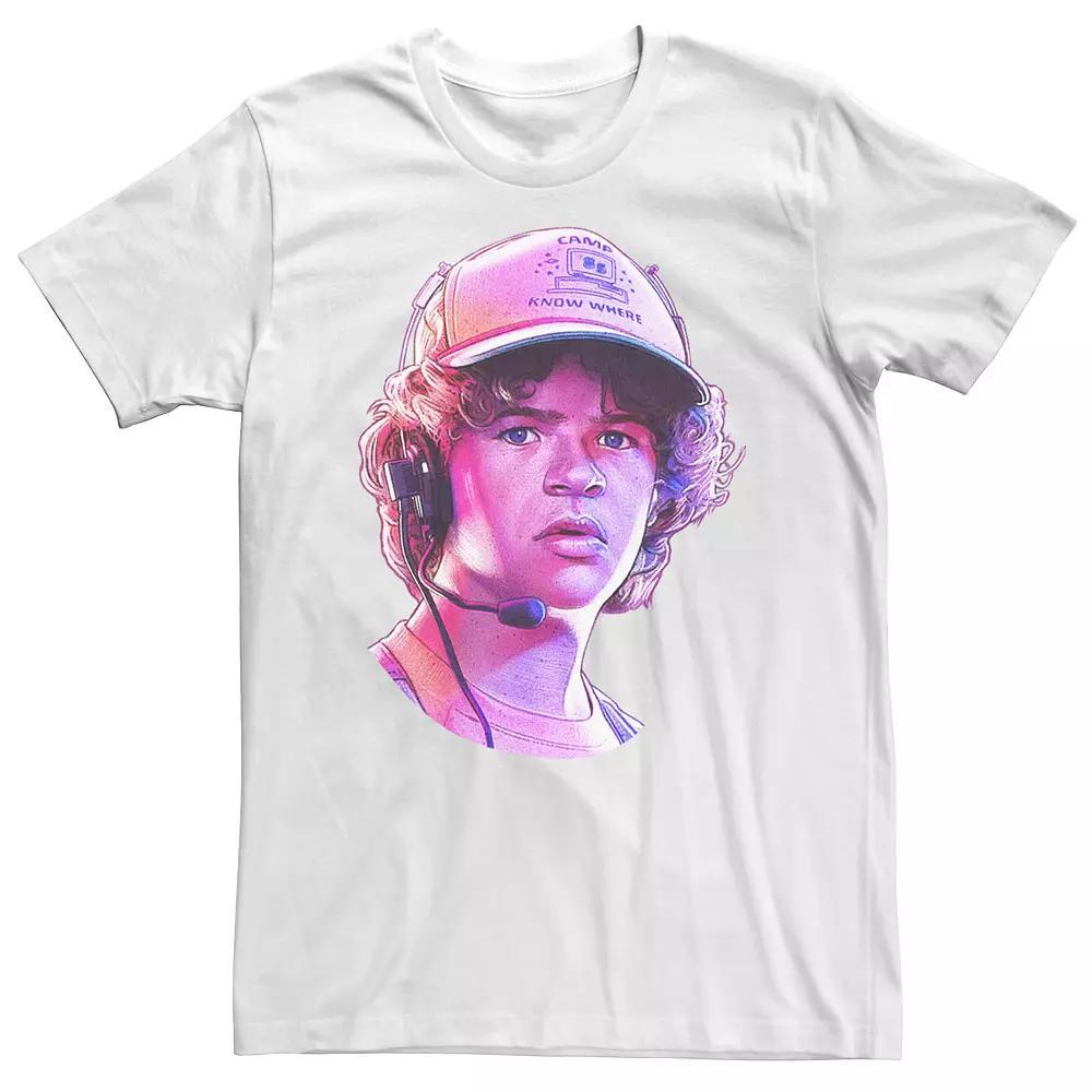 Big & Tall Stranger Things Dusty Large Rose Tone Portrait Tee, Men's, Size: XXL Tall, White Product Image