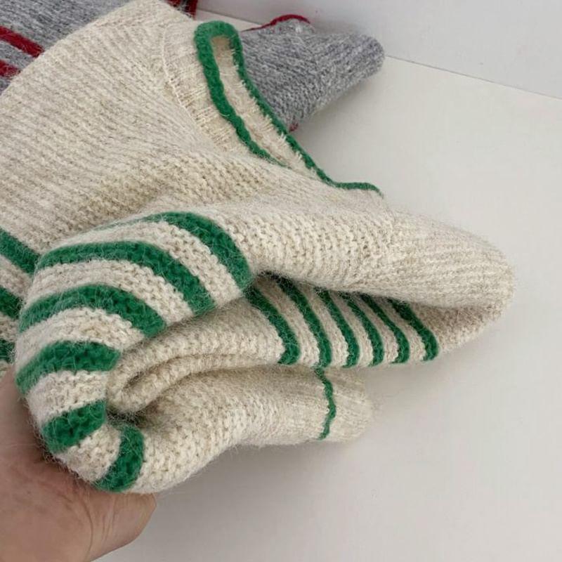 Crewneck Striped Sweater Product Image