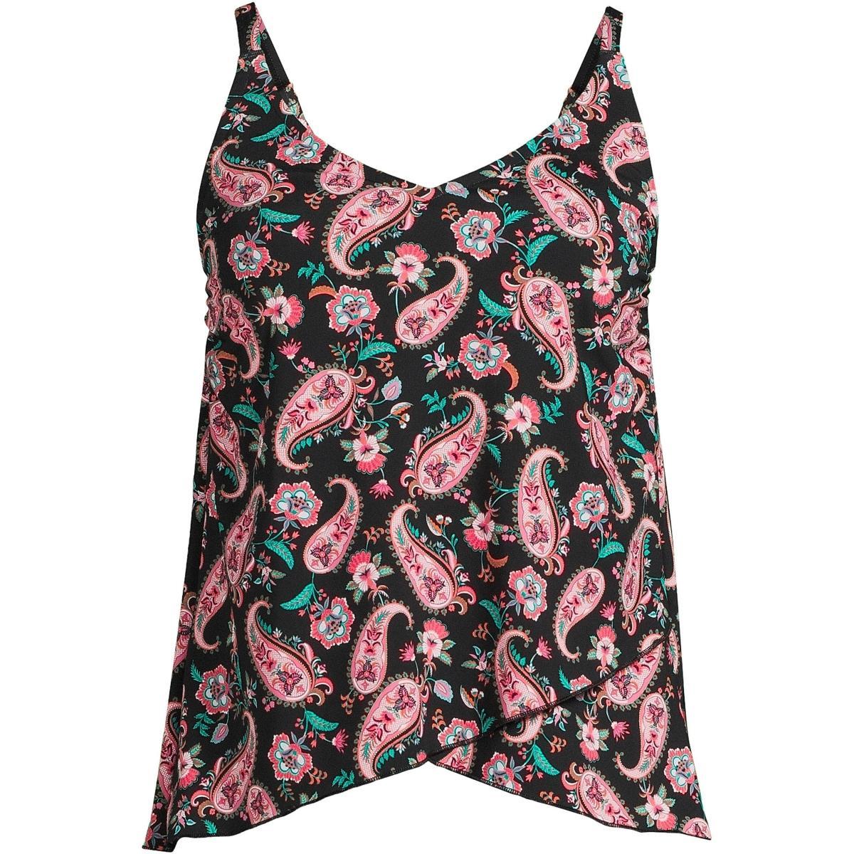 Womens Lands End DDD-Cup Chlorine Resistant Tulip Hem Tankini Swim Top Product Image