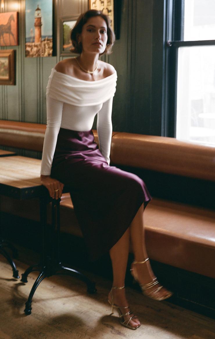Europa Poly Sheen Skirt Product Image