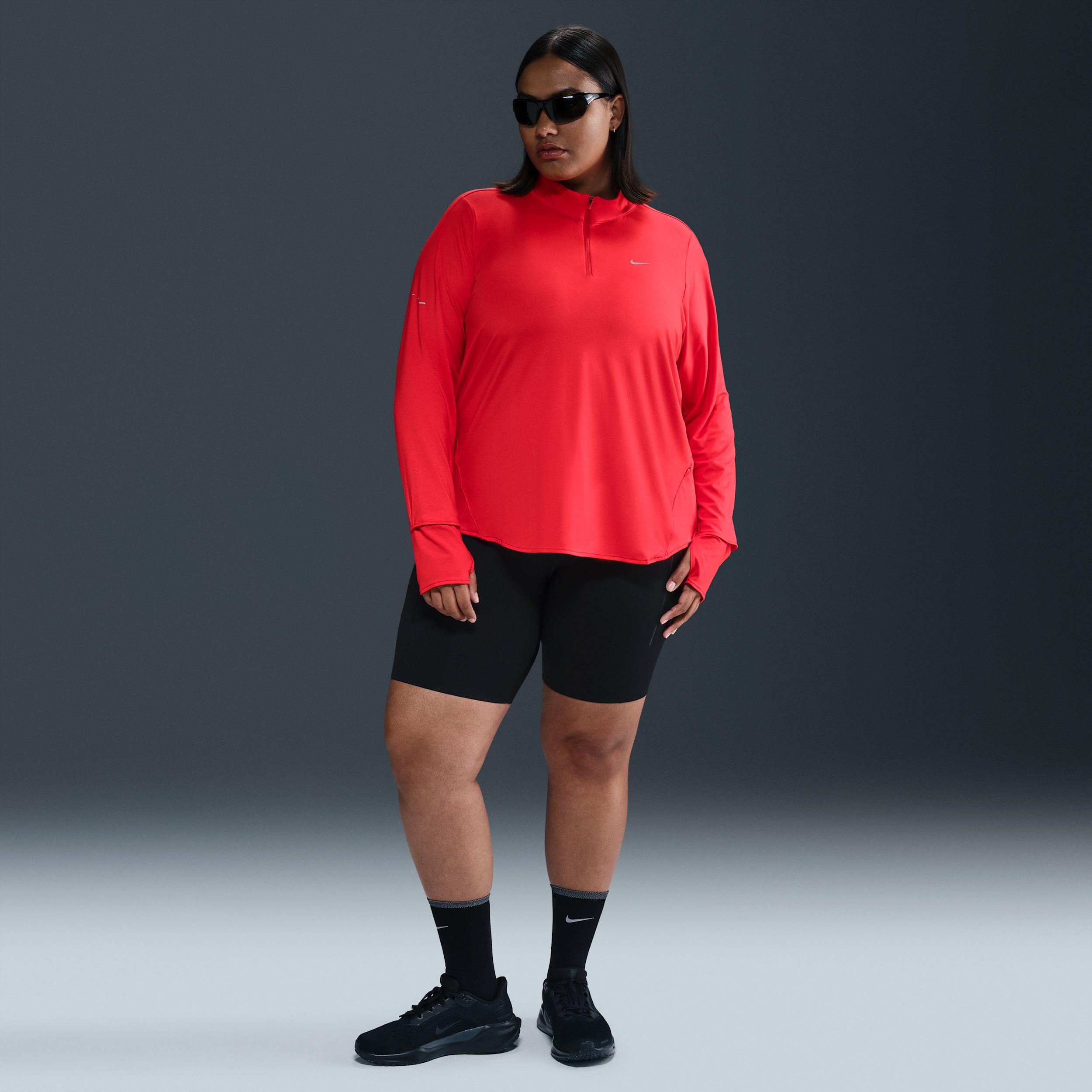 Nike Women's Swift Dri-FIT UV 1/4-Zip Running Top (Plus Size) Product Image