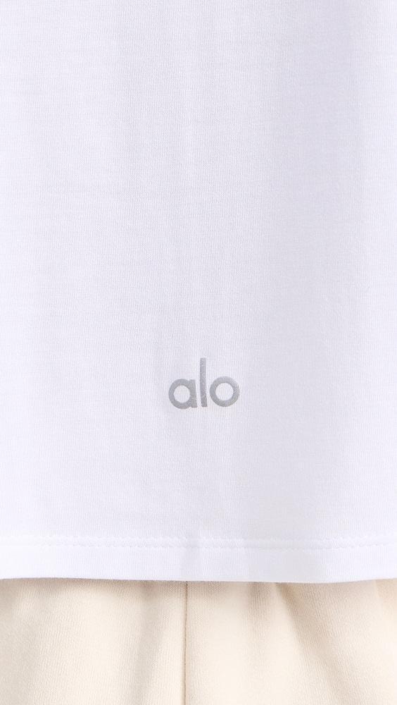 Alo Yoga Cropped All Day Short Sleeve Tee | Shopbop Product Image