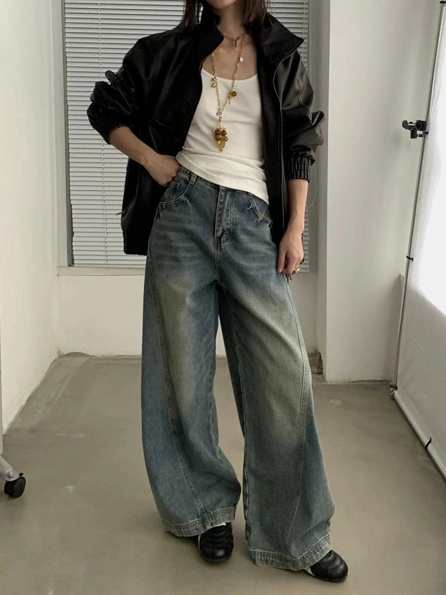 RT No. 18752 WASHED BLUE SCIMITAR JEANS Product Image