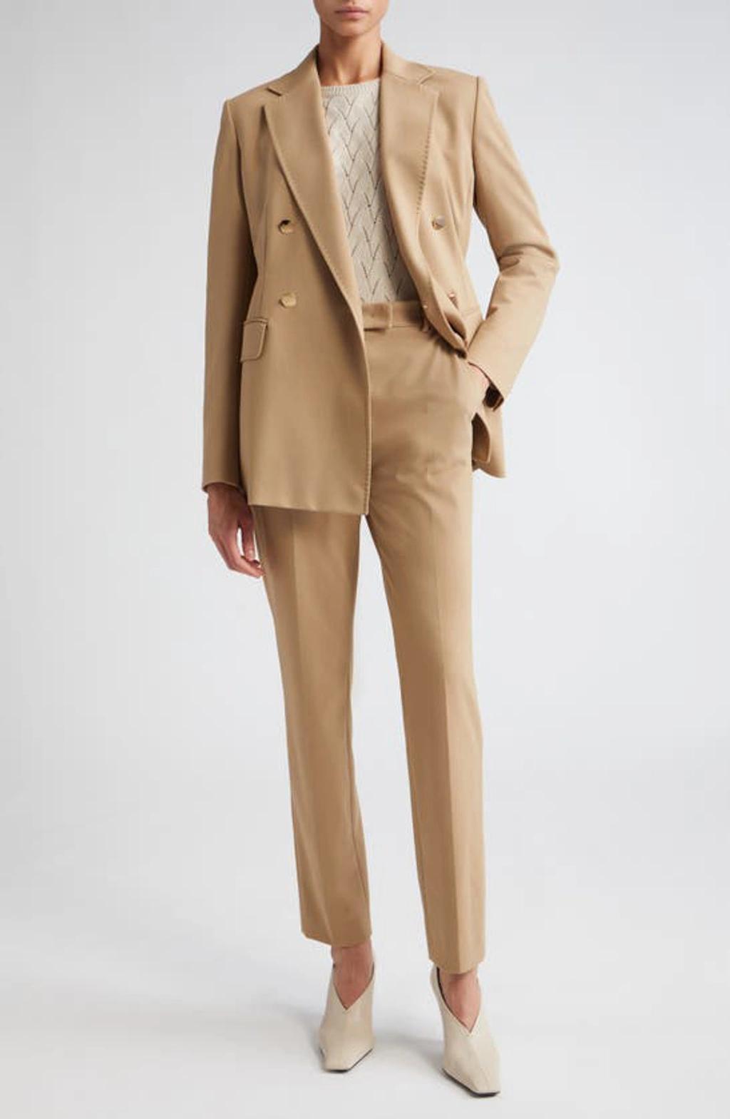 Cappuccino Viscose Blend Polis Pant Beige  Donna 42 In 001 Product Image