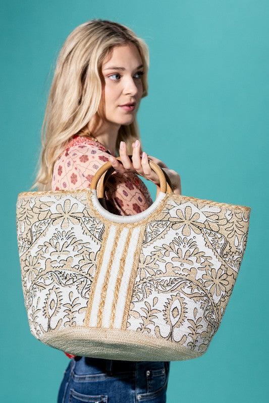 BLOOM & CARRY ORGANIC JUTE TOTE Product Image