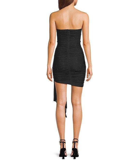 Lulus Strapless Rhinestone Bodycon Mini Dress Product Image