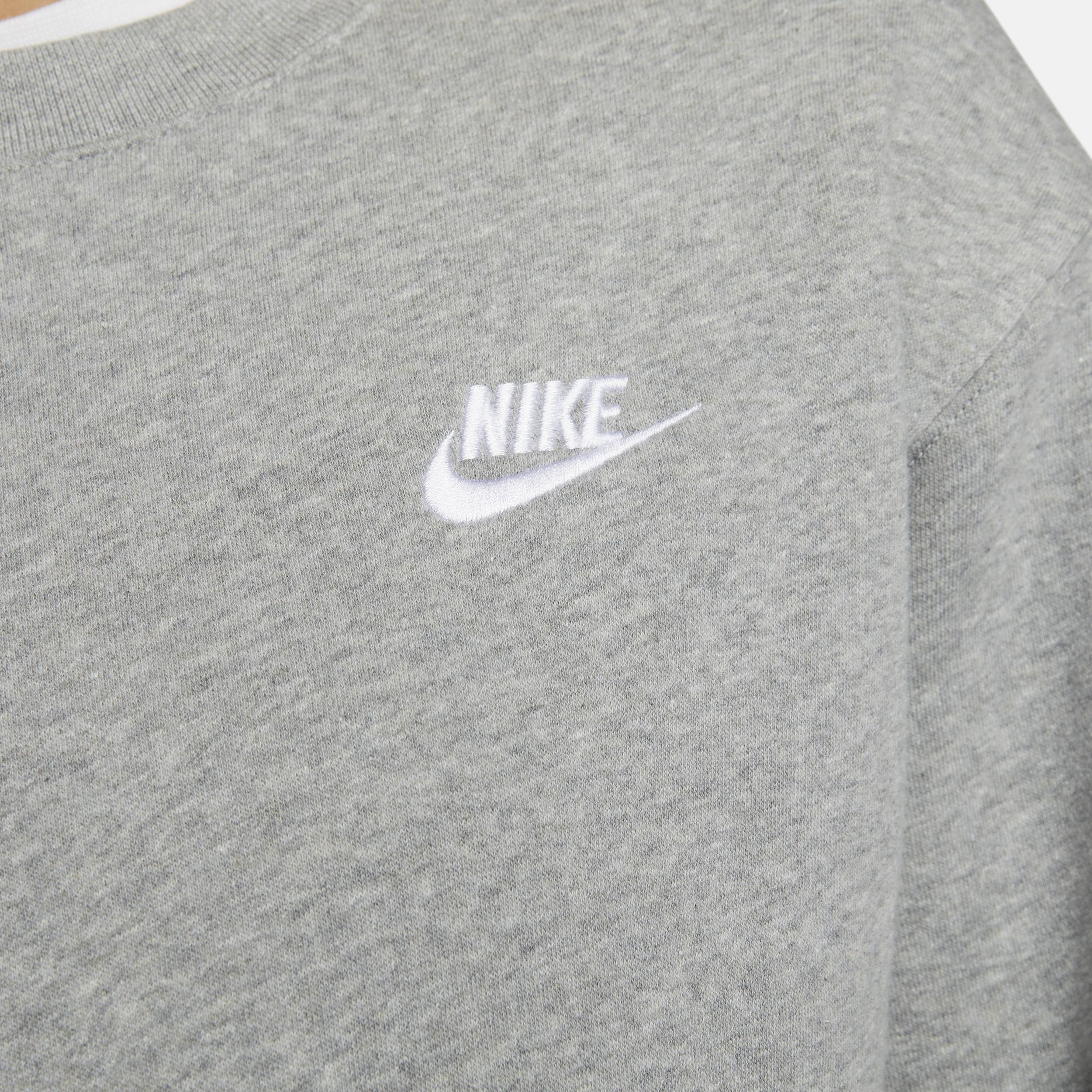 Nike Men's Club Crewneck Sweatshirt in Khaki/White at Nordstrom, Size Small Product Image