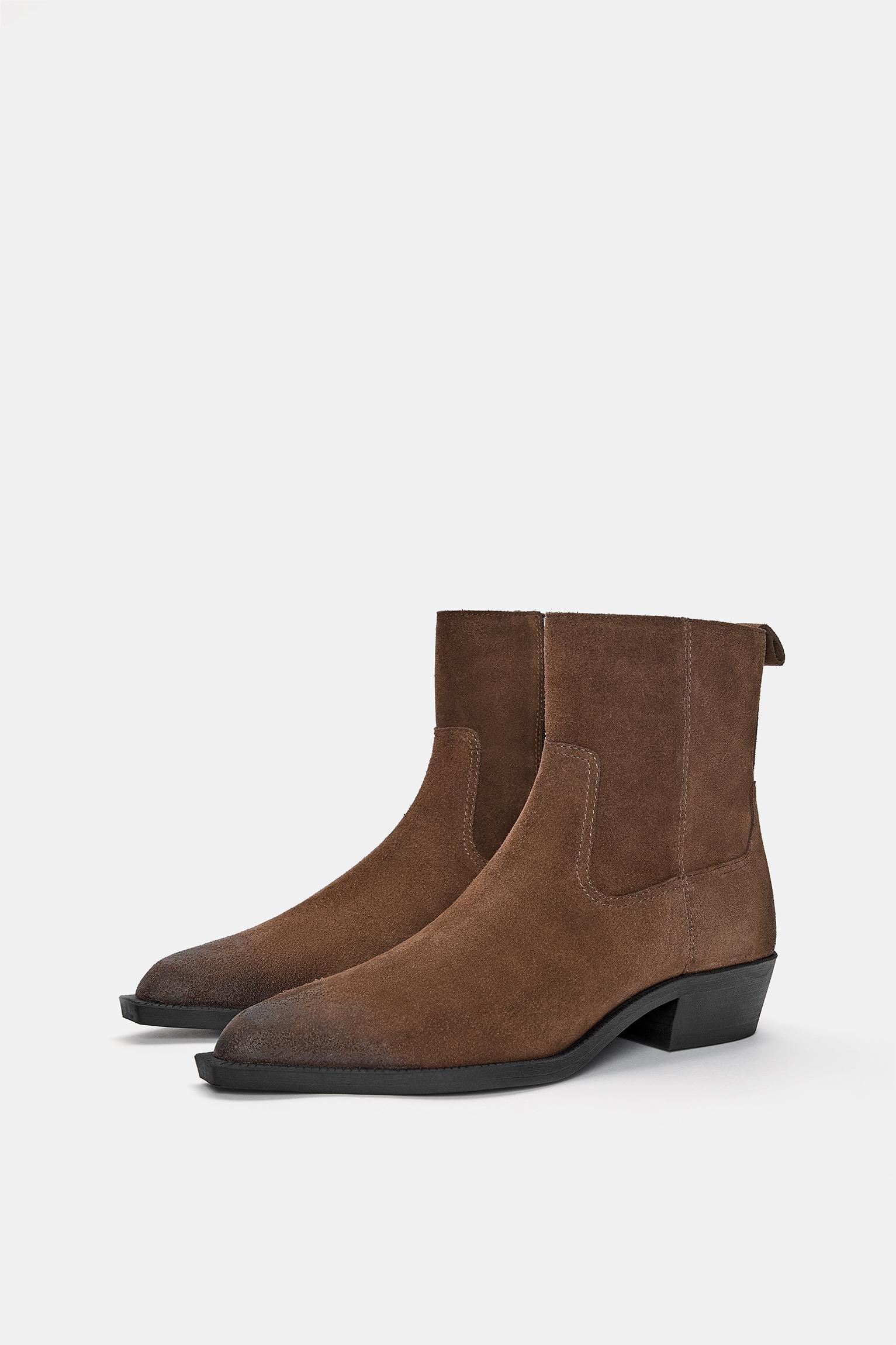 Leather cowboy boots Product Image
