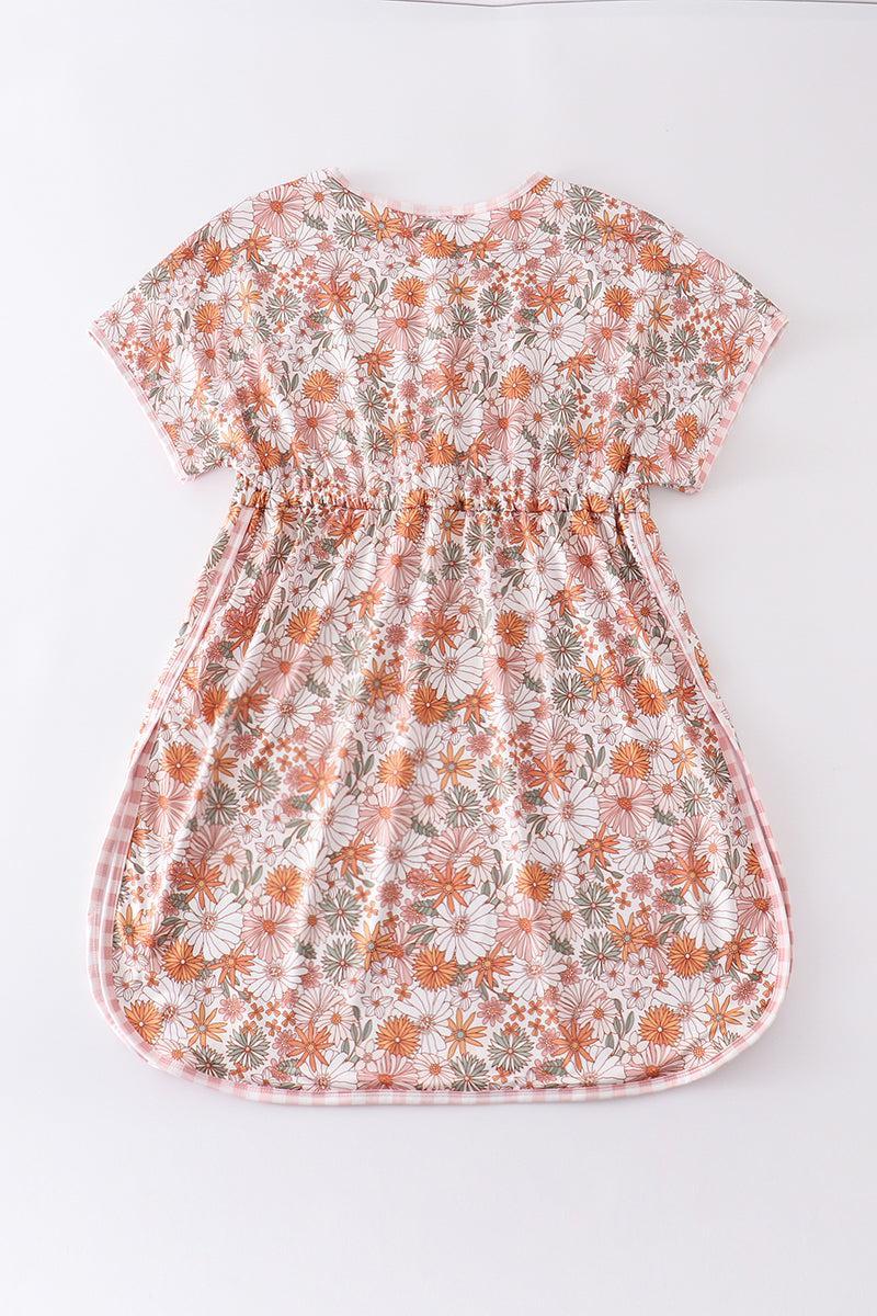 Daisy print woman swim cover up Product Image