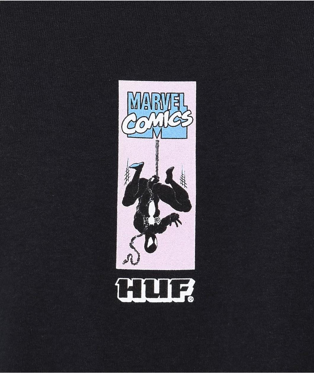HUF x Spider-Man Hangin' Out Black T-Shirt Product Image