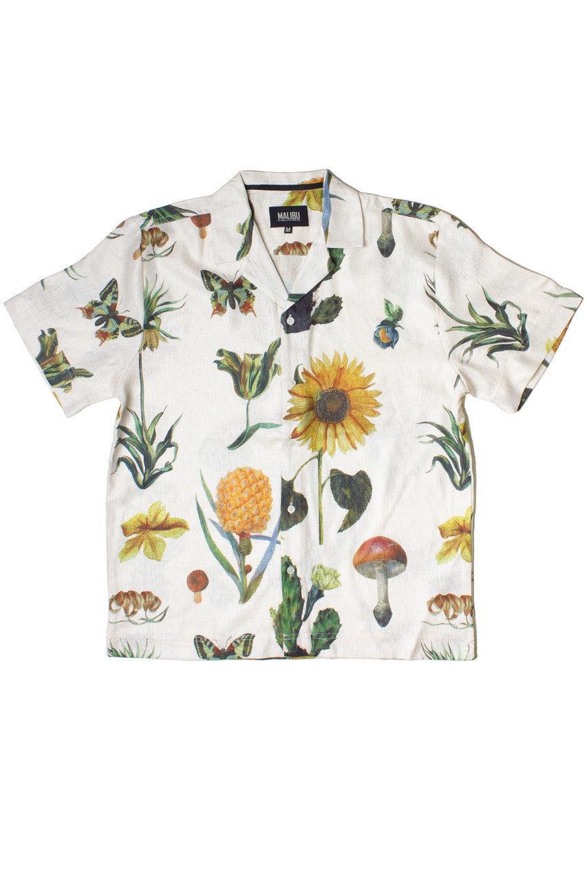 Vintage Botany Print Button Up Shirt Product Image