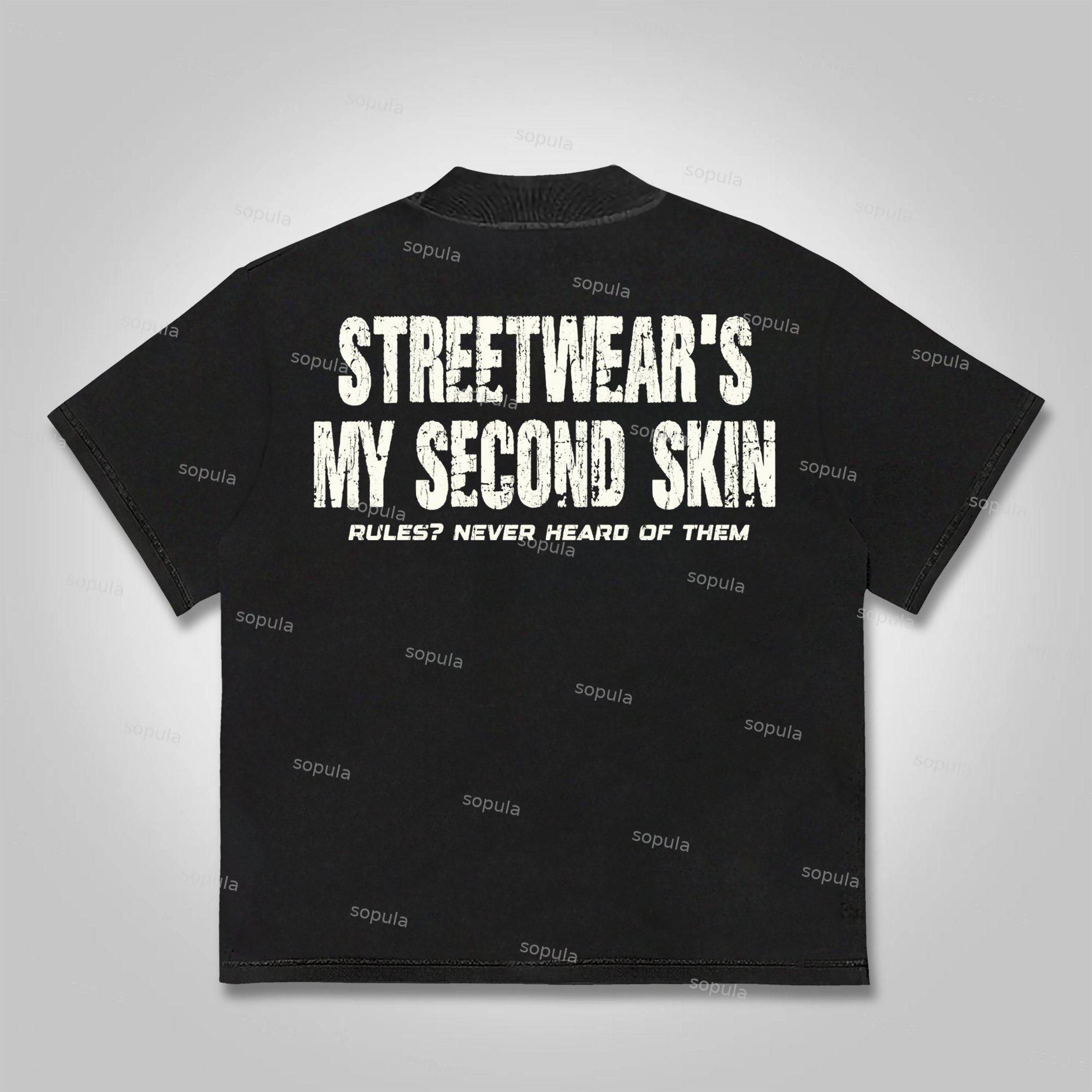 Sopula Vintage Street Doberman Graphic Cotton T-shirt Product Image