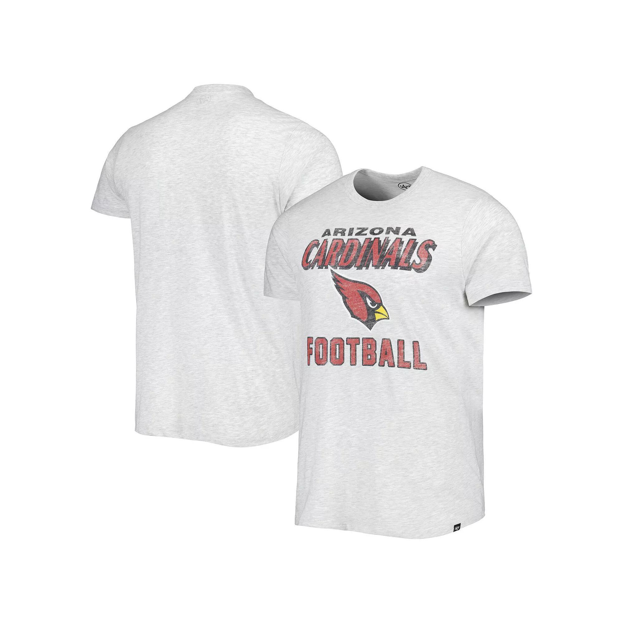 Men's '47 Heathered Gray Arizona Cardinals Dozer Franklin Lightweight T-Shirt, Size: 3XL, Grey Product Image