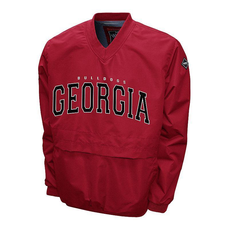 Men's Georgia Bulldogs Members Windshell Pullover, Size: 3XL, Red Product Image