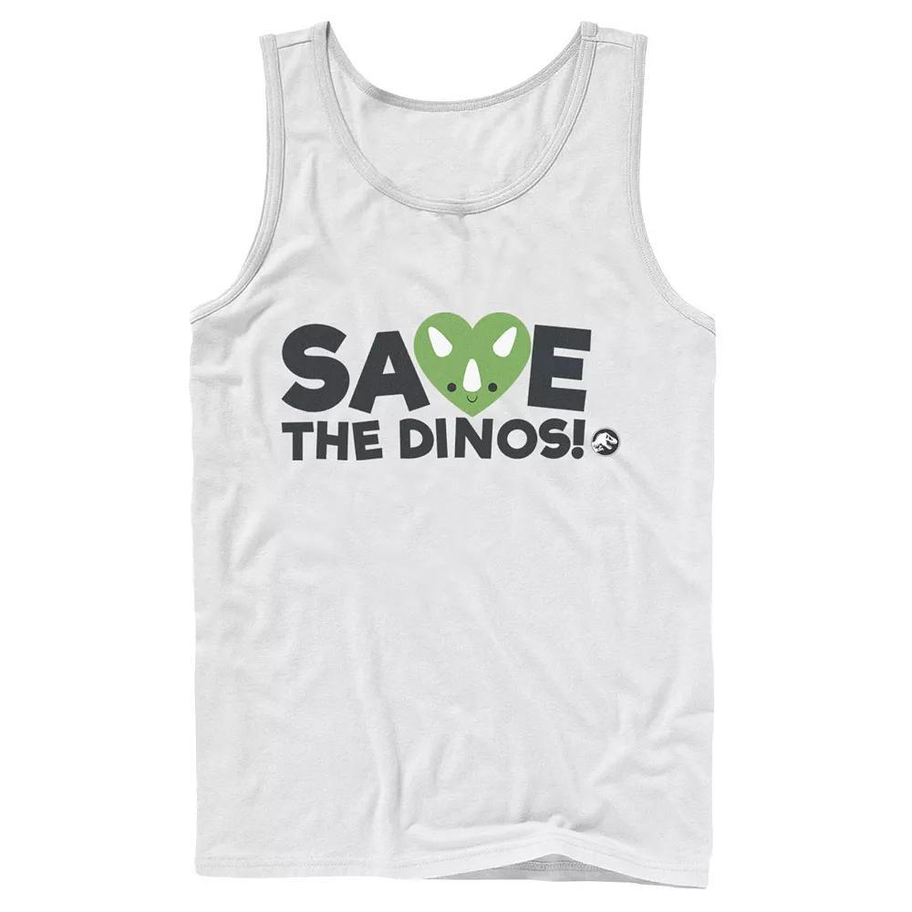 Men's Jurassic World: Fallen Kingdom Save The Dinos! Tank Top, Size: XL, Grey Product Image