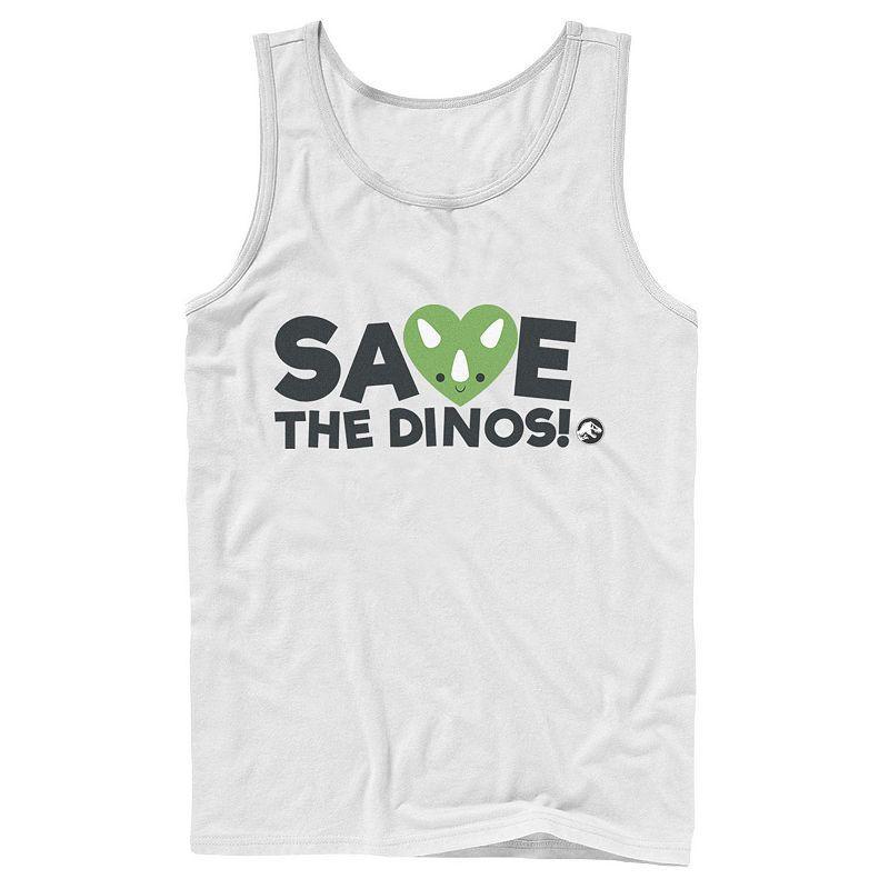 Men's Jurassic World: Fallen Kingdom Save The Dinos! Tank Top, Size: XL, Grey Product Image