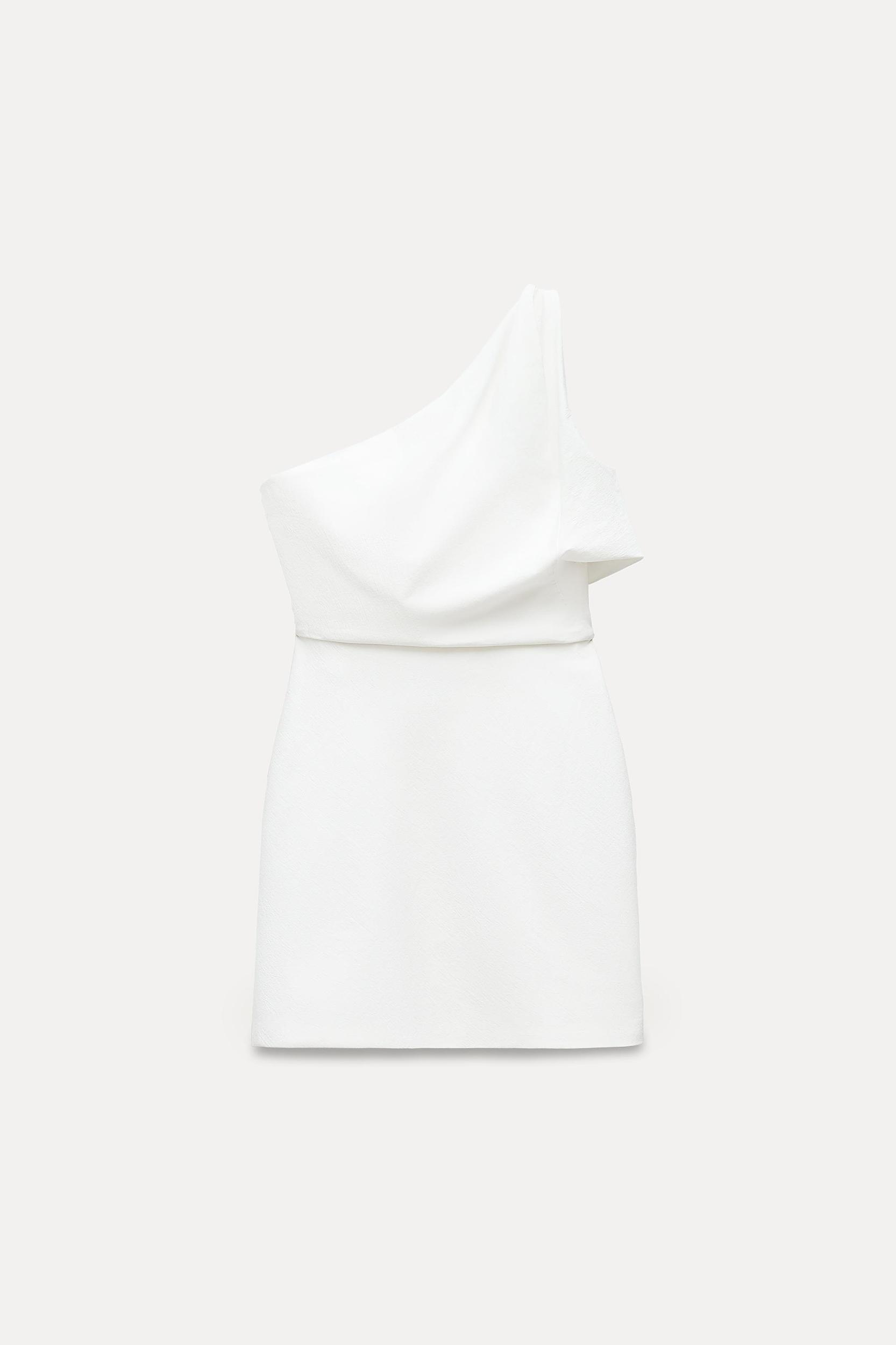DRAPED ASYMMETRIC DRESS ZW COLLECTION Product Image
