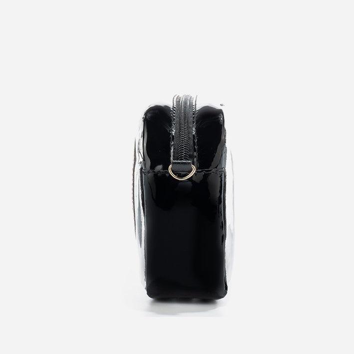 Clear PVC Jelly Bag – Fashionable Crossbody Messenger with Heart Patch for Women Product Image