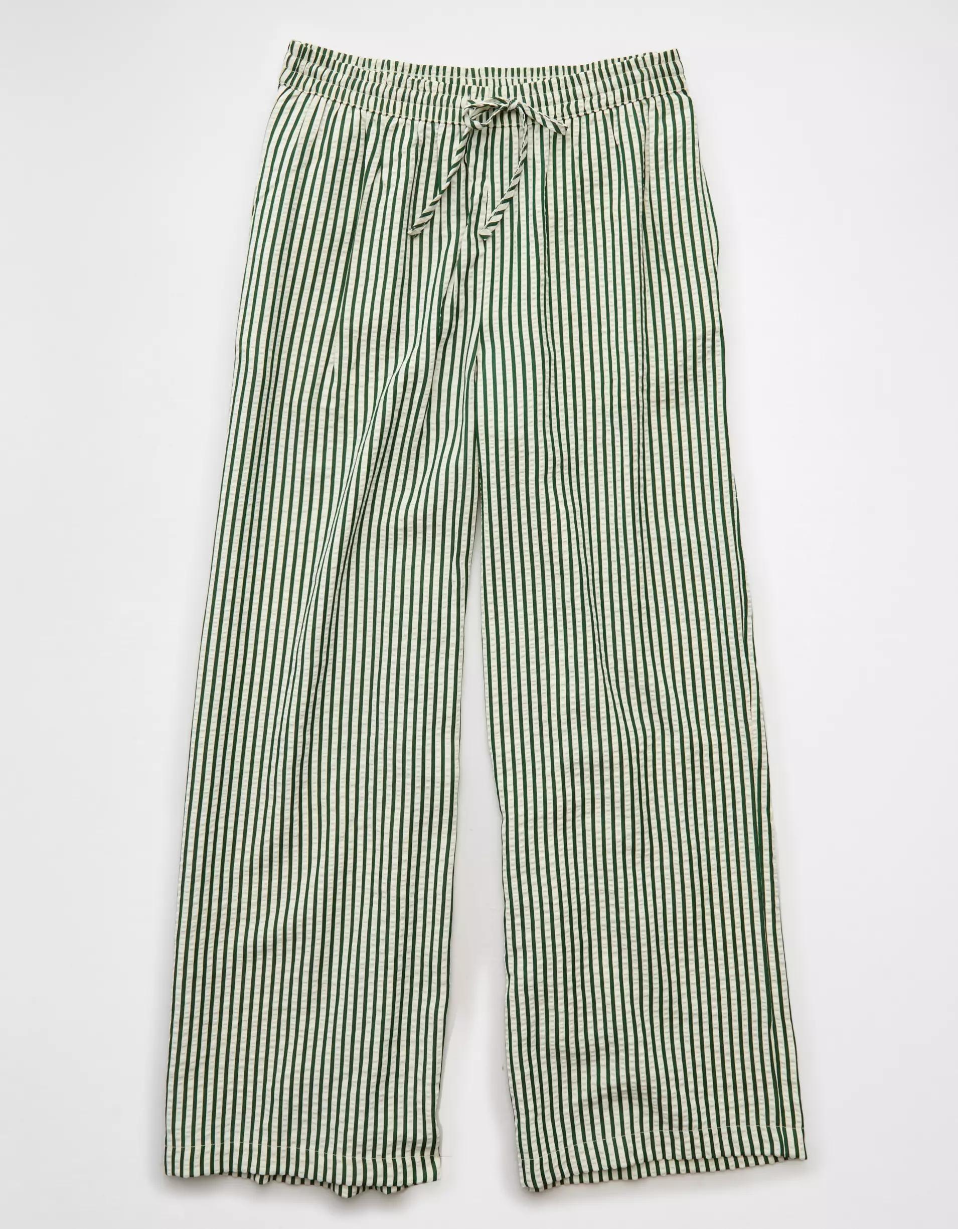AE High-Waisted Seersucker Pant Product Image