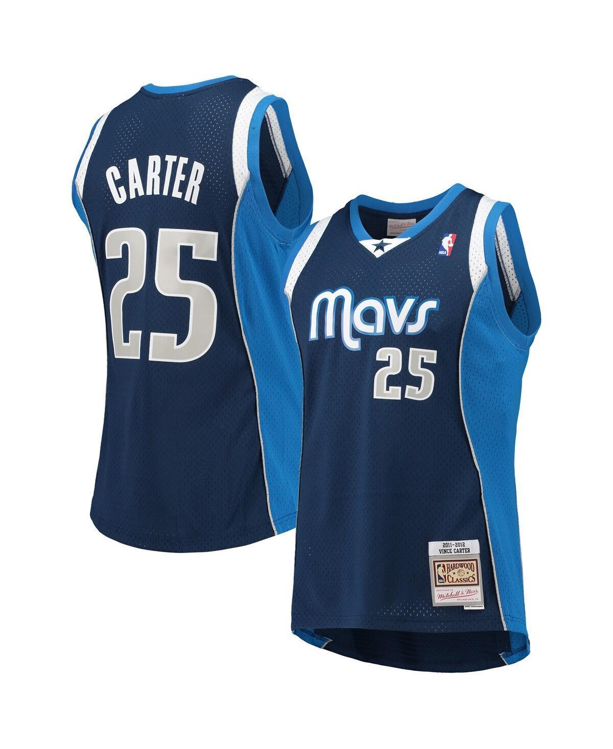 Men's Mitchell & Ness Vince Carter Navy Dallas Mavericks 2011-12 Hardwood Classics Swingman Jersey, Size: Small, Blue Product Image