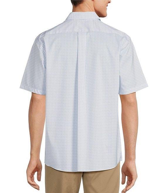 Roundtree & Yorke TravelSmart Easy Care Short Sleeve Geo Print Sport Shirt Product Image