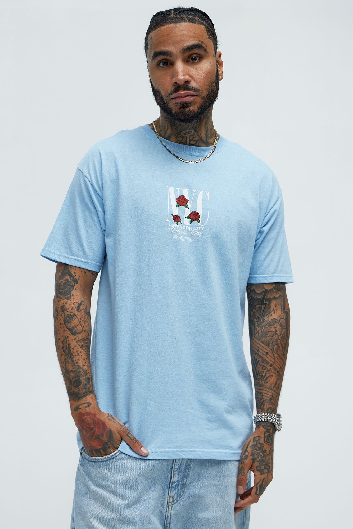 City To City Short Sleeve Tee - Light Blue Product Image