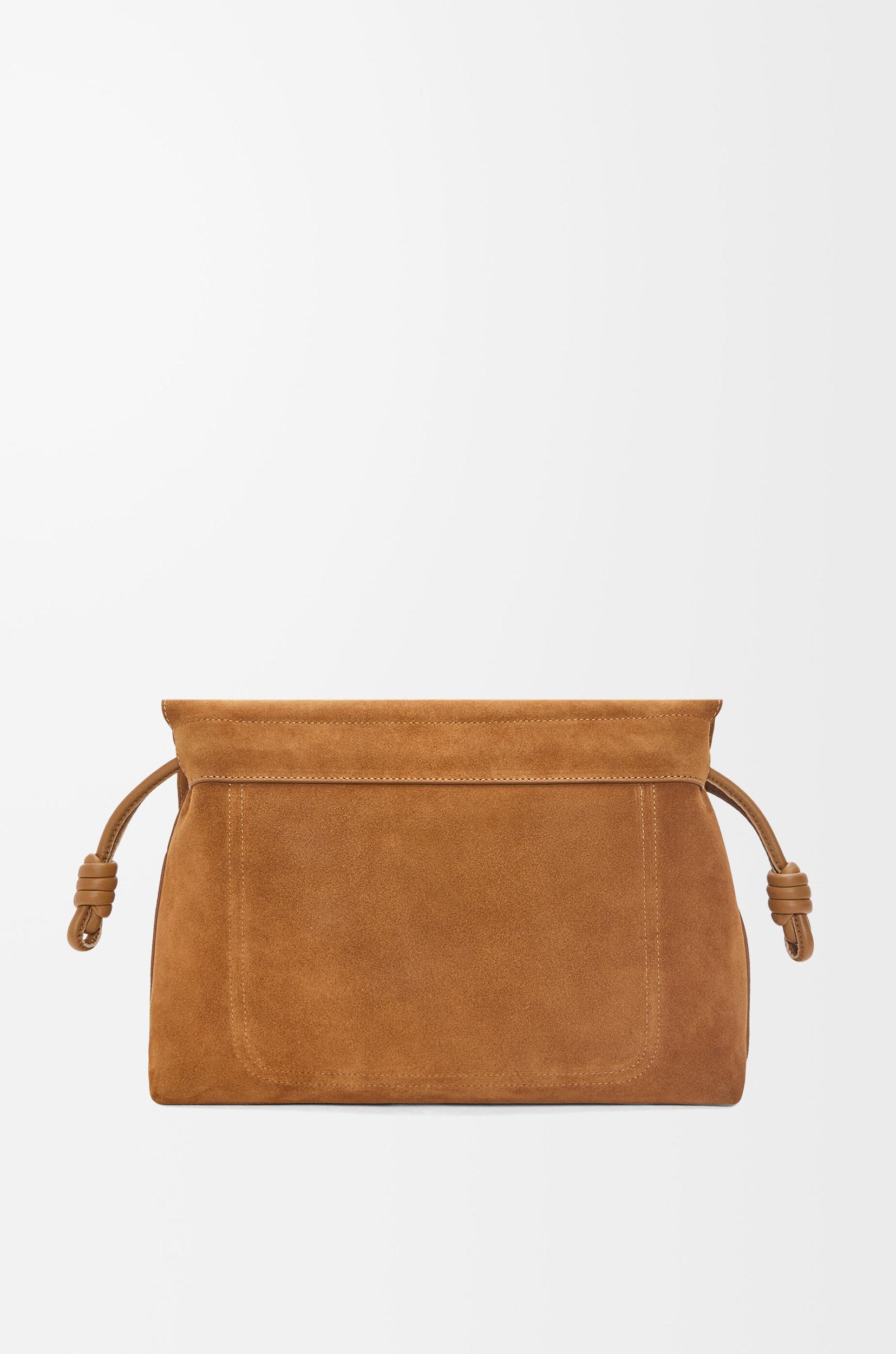 Flamenco satchel in suede calfskin Product Image