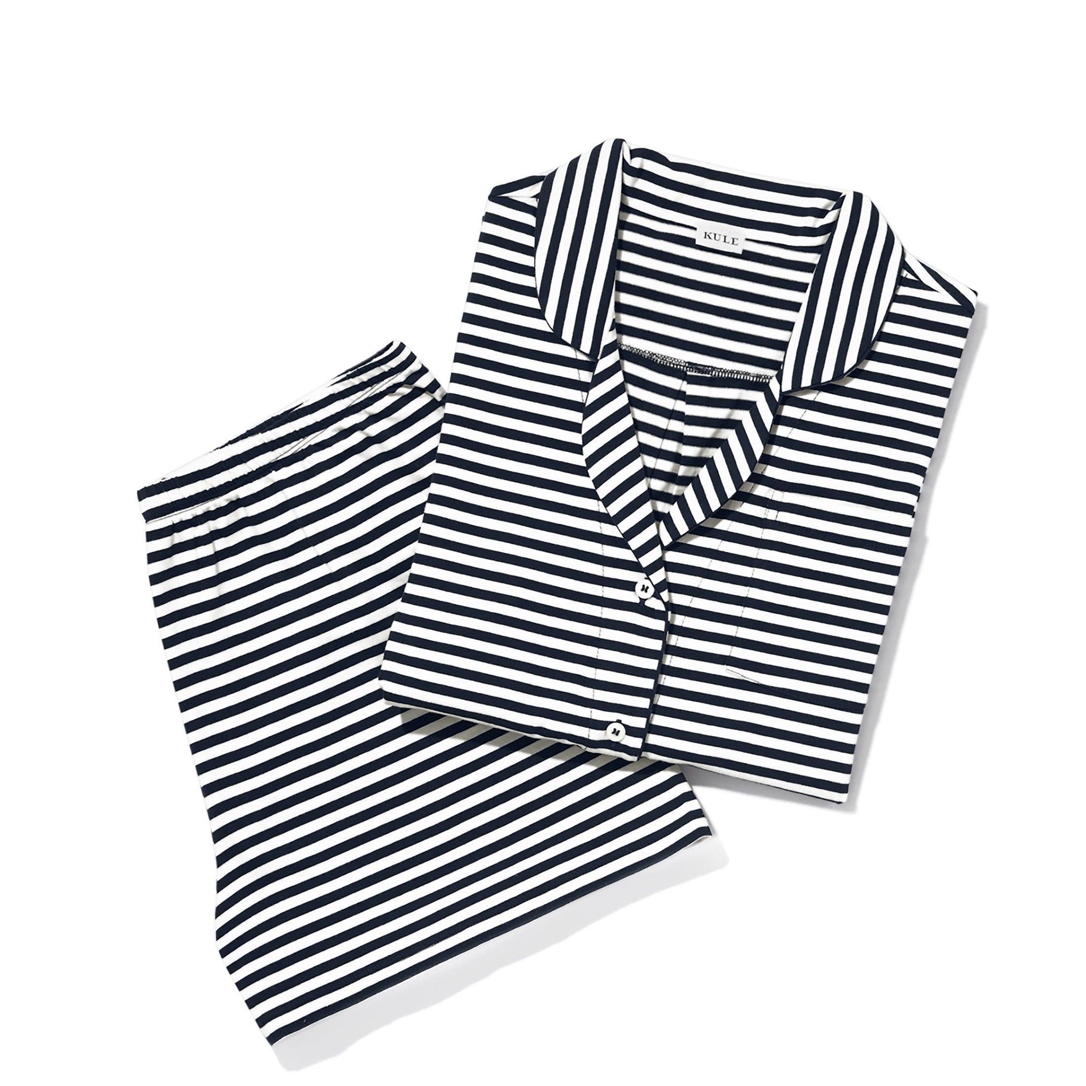 The Short PJ Set - Navy/White Female Product Image
