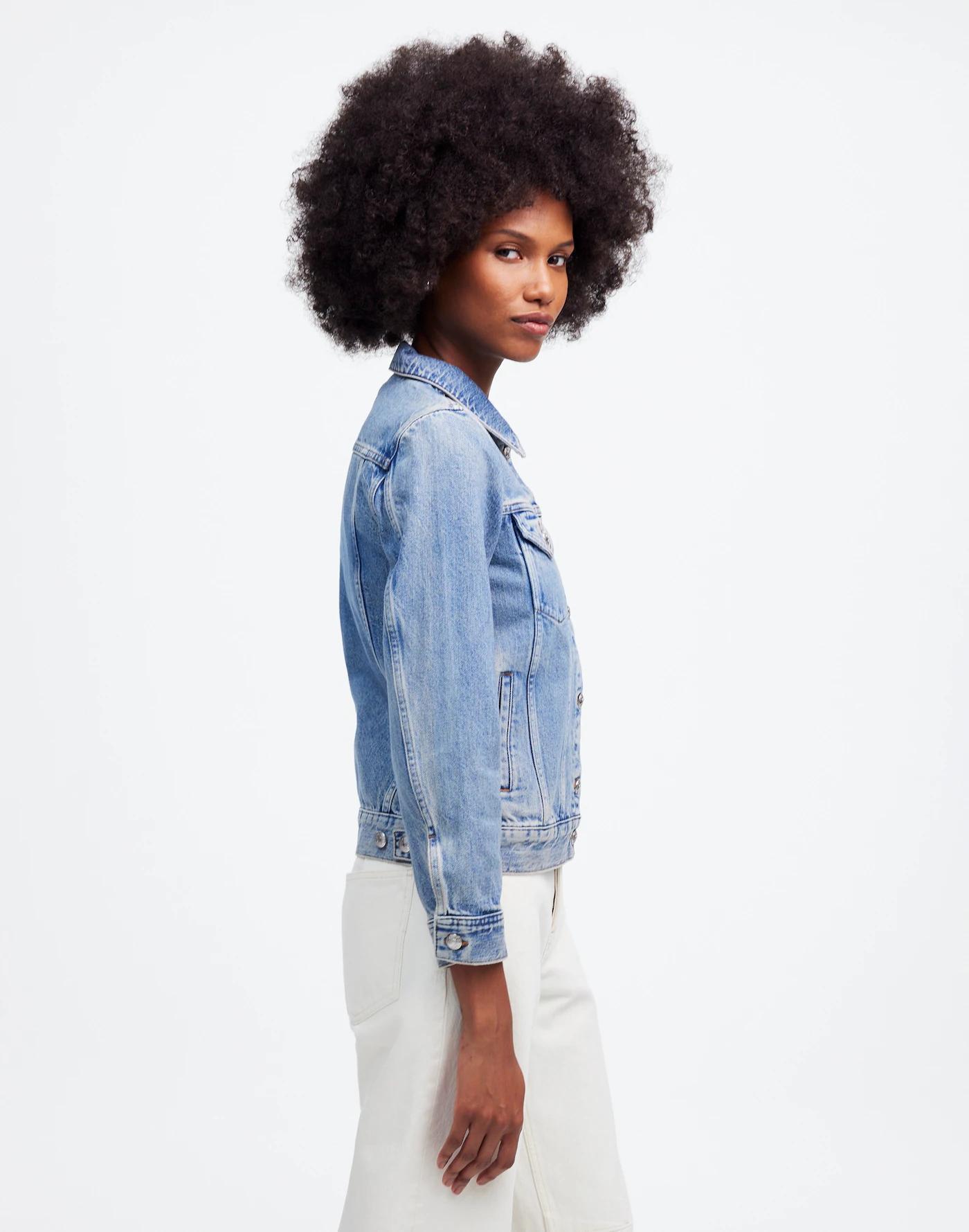 Denim Trucker Jacket in Hyland Wash Product Image