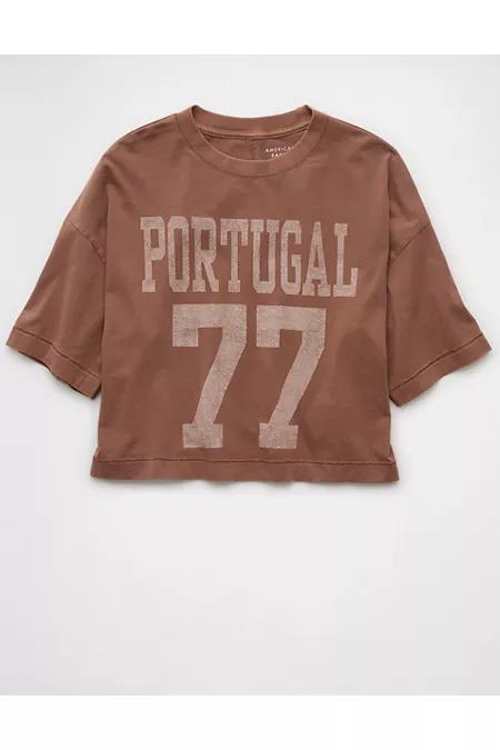 AE Boxy Cropped Destination Graphic T-Shirt Women's Product Image