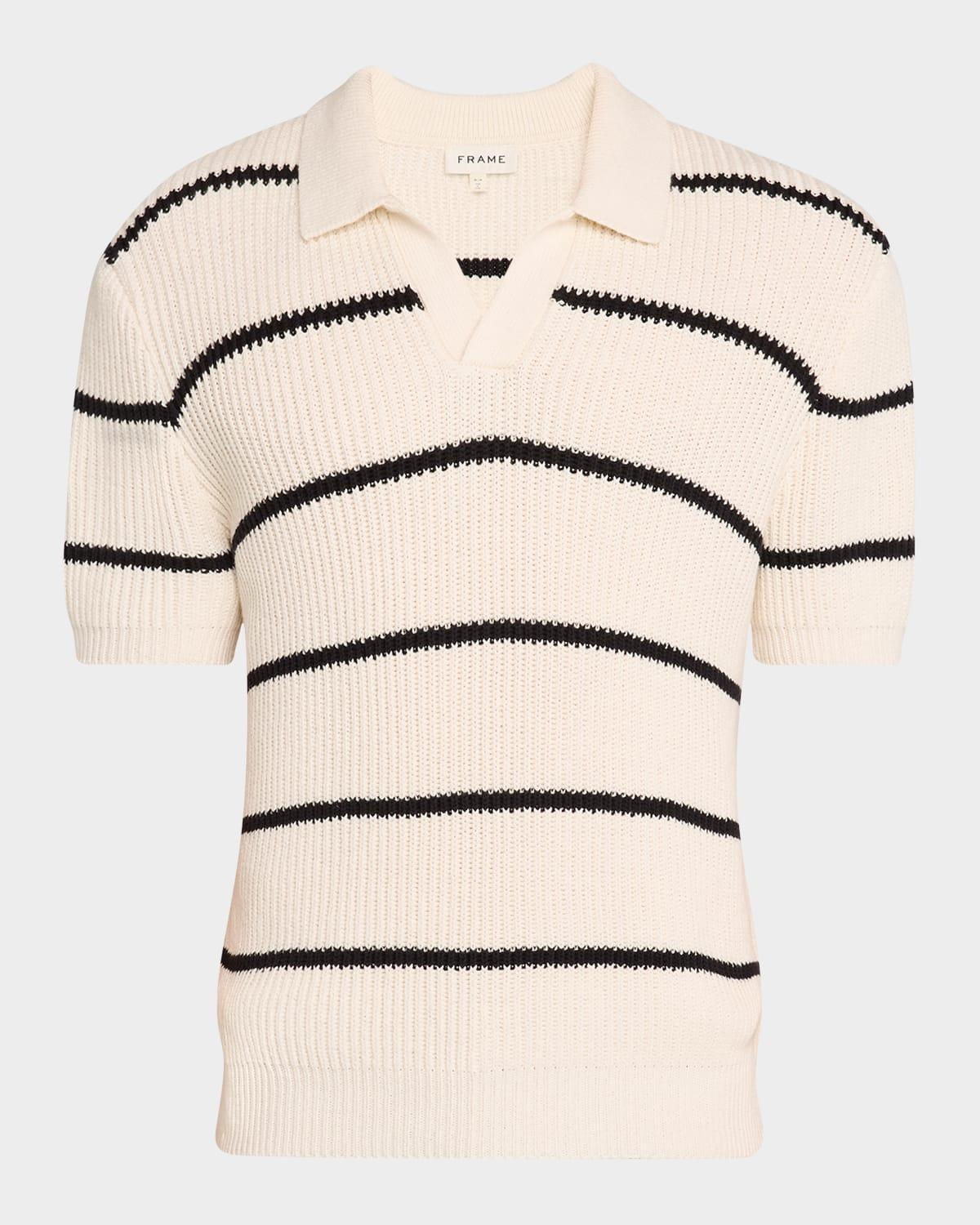 Frame Mens Short Sleeve Polo Sweater Product Image