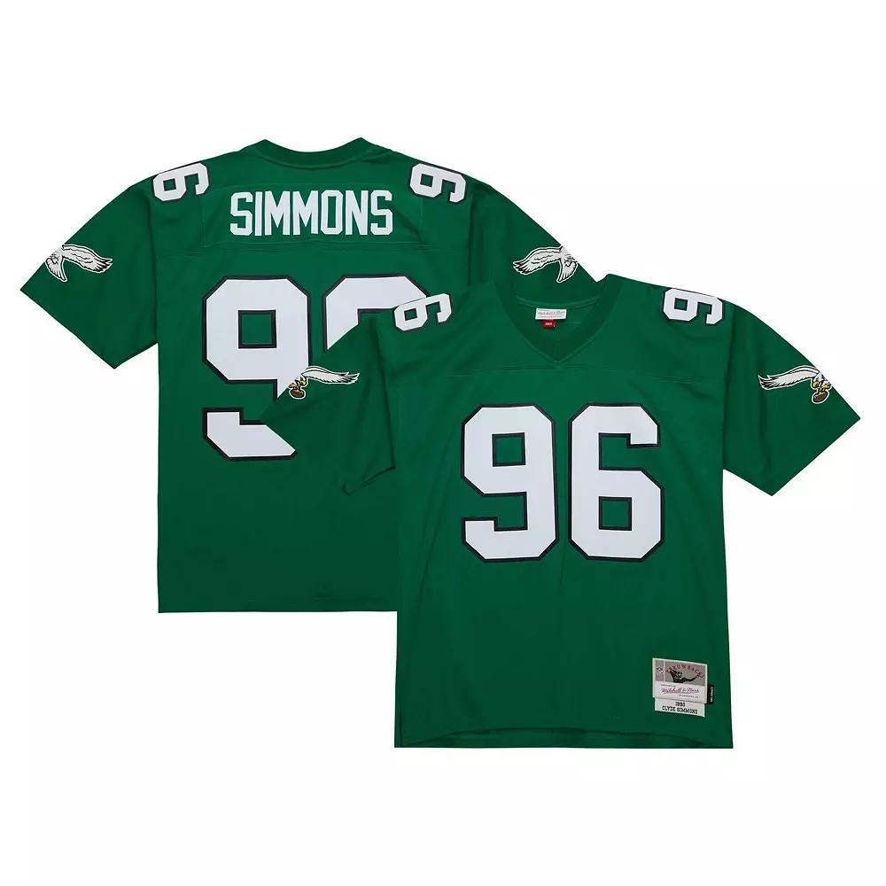 Men's Mitchell & Ness Clyde Simmons Kelly Green Philadelphia Eagles Legacy Replica Jersey, Size: 4XL Product Image