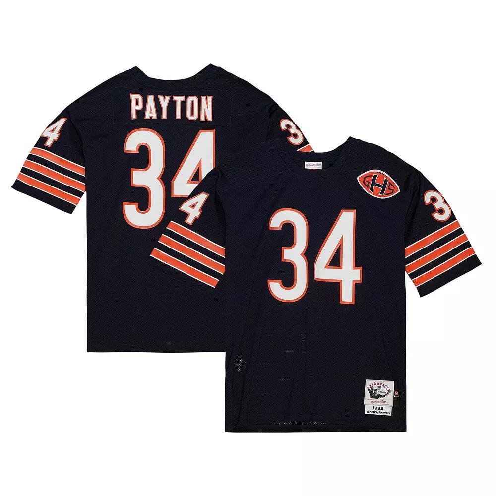 Men's Mitchell & Ness Walter Payton Navy Chicago Bears 1983 Authentic Jersey, Size: 40, Blue Product Image