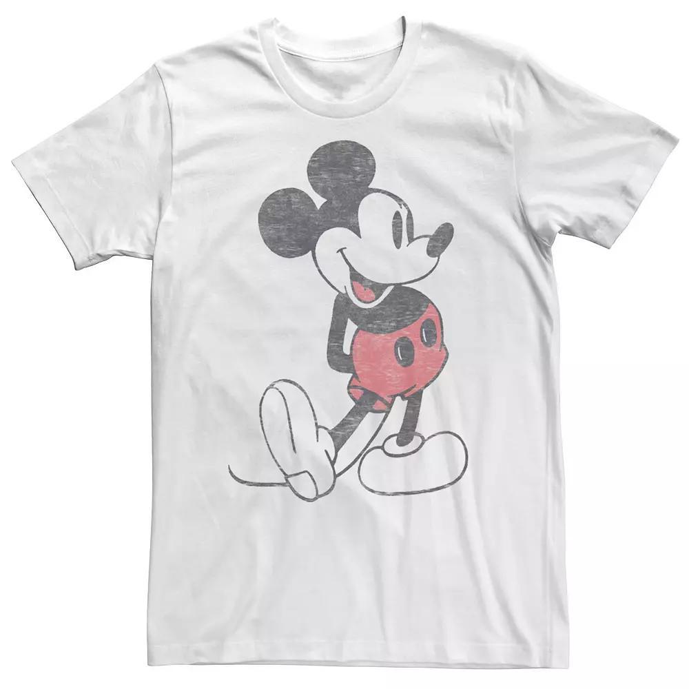 Big & Tall Disney Mickey & Friends Mickey Mouse Vintage Portrait Tee, Men's, Size: 4XL, White Product Image