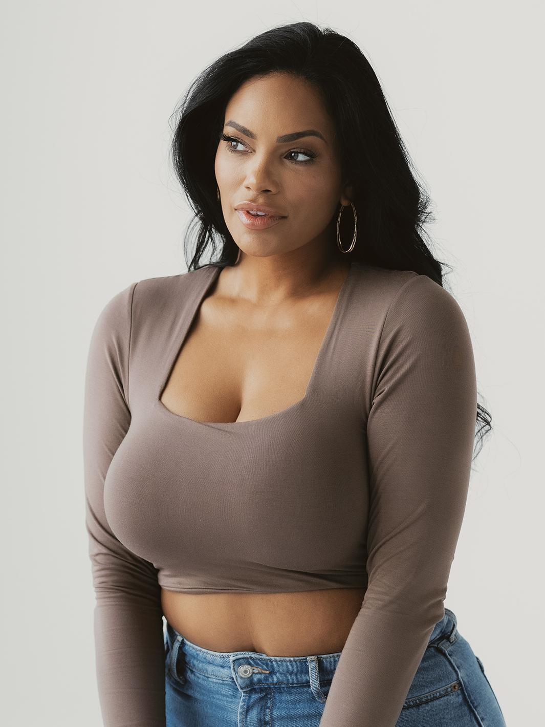 Long Sleeve Square Neck Brami Product Image