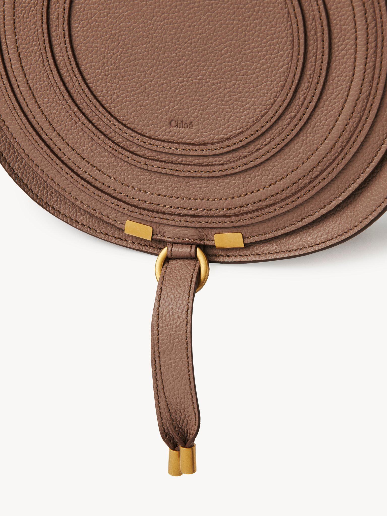 Marcie saddle bag in grained leather Product Image