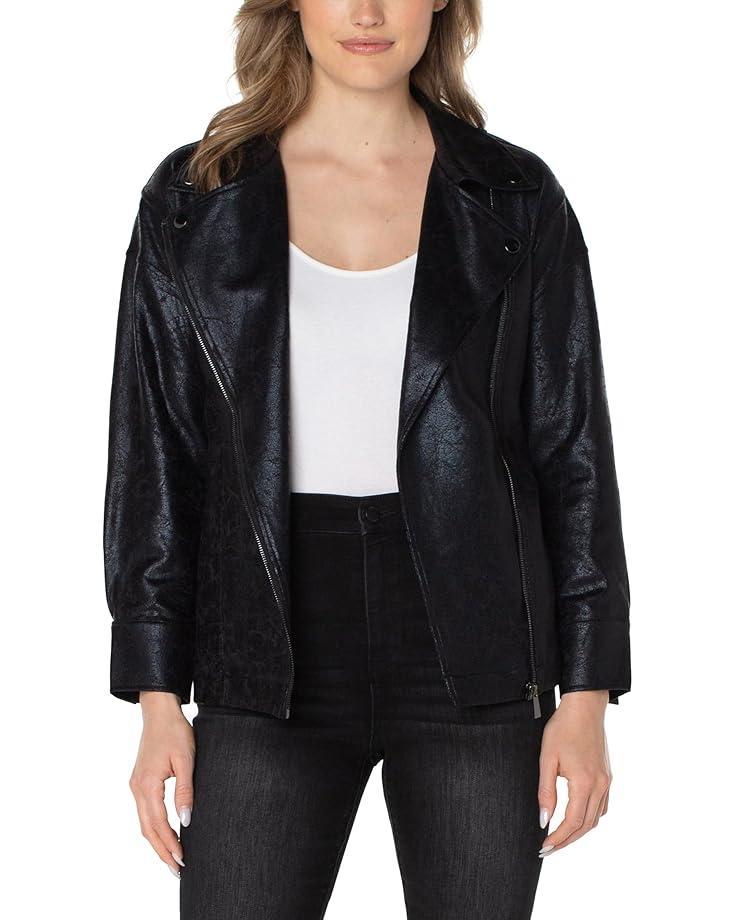 Women's Liverpool Los Angeles Belted Moto Jacket Product Image