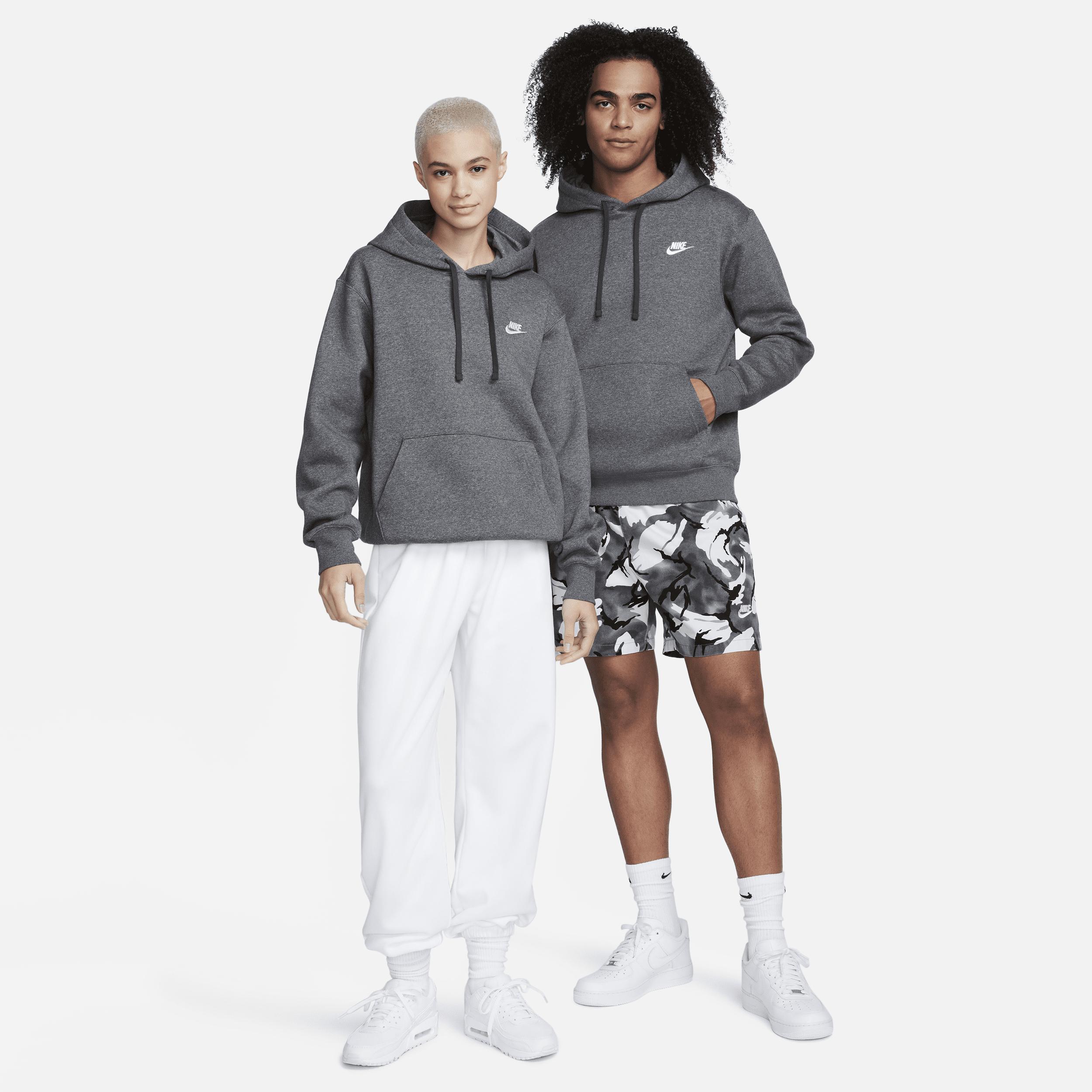 Big & Tall Nike Sportswear Club Fleece Pullover Hoodie, Men's, Size: Large Tall, Grey Heather Product Image