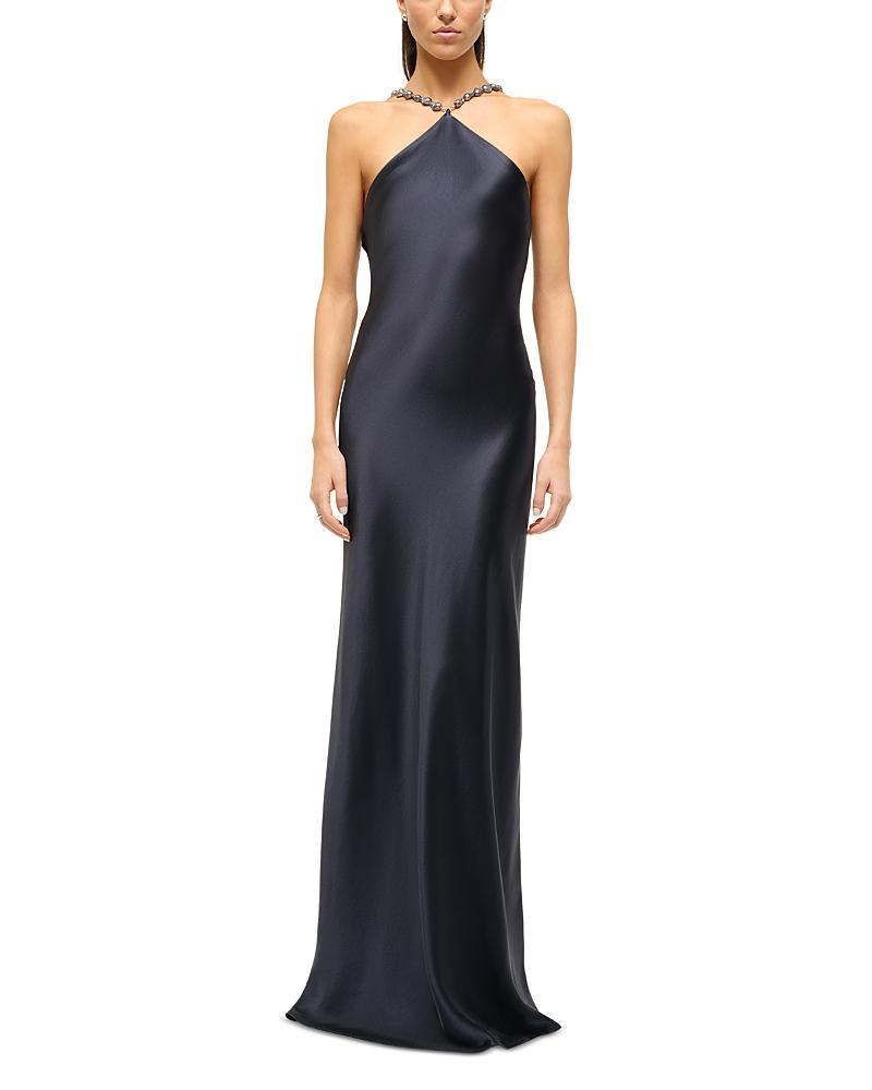 Staud Cadence Halter Maxi Dress Product Image