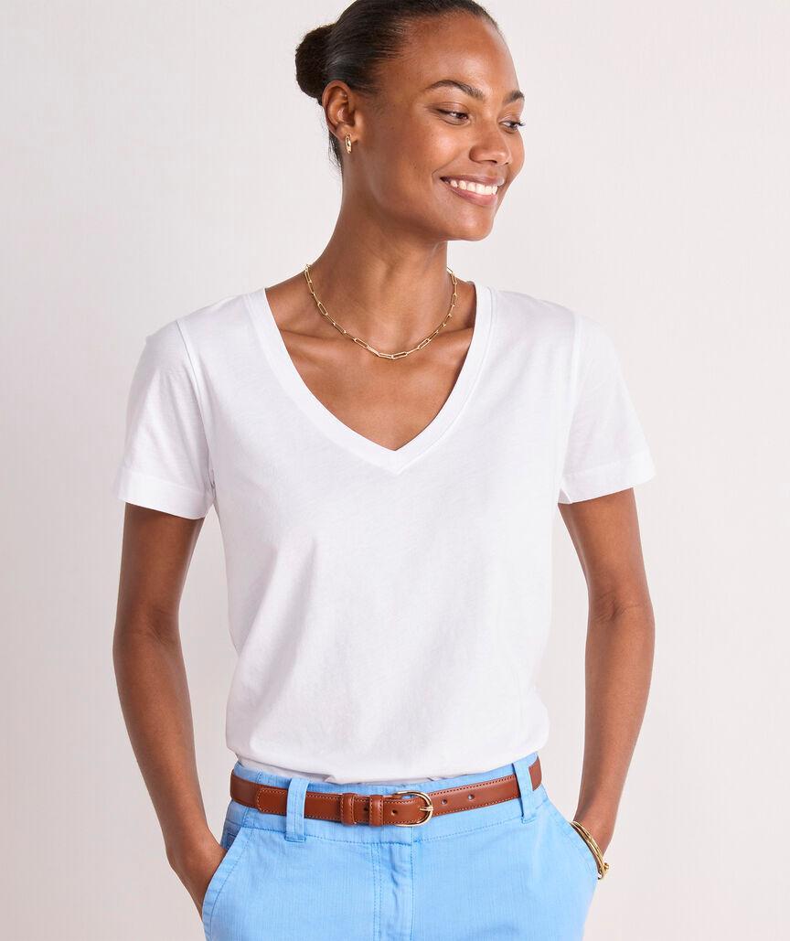 Clean Jersey V-Neck Tee Product Image