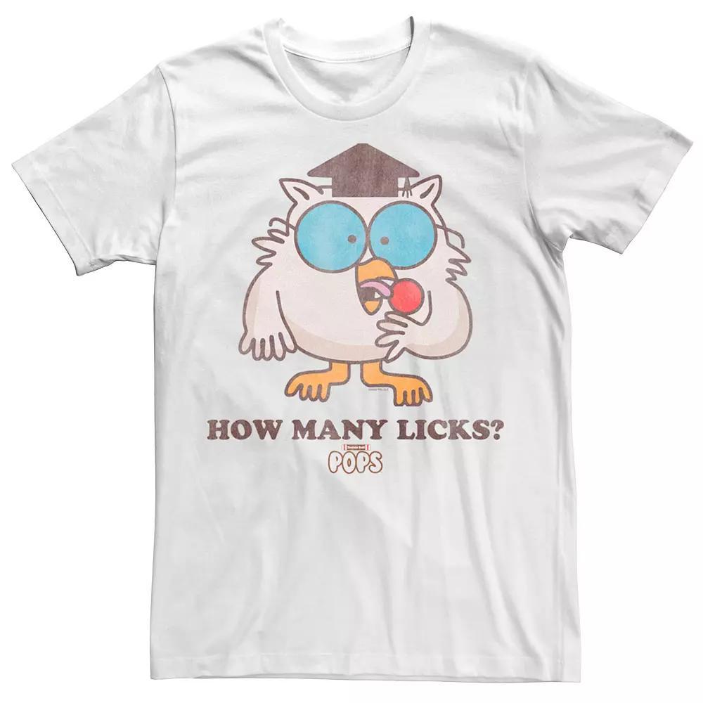 Men's Tootsie Pop How Many Licks Tee, Size: Medium, White Product Image