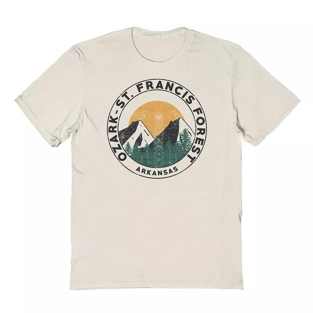 Men's Country Parks Ozark Forest Graphic Tee, Size: XL, Natural Product Image