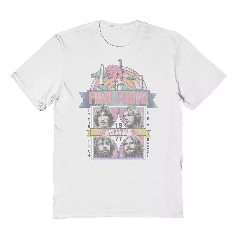 Men's Pink Floyd Animals Graphic Tee, Size: Medium, White Product Image